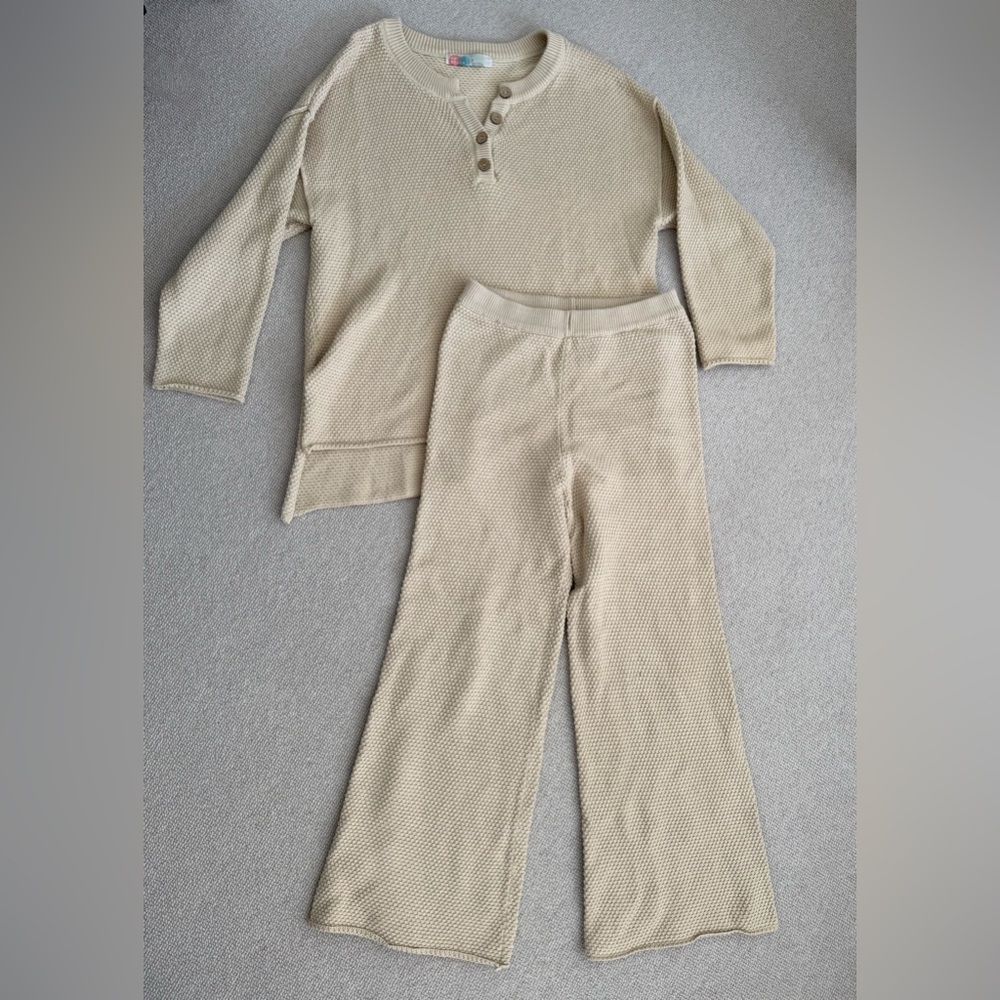 Free People Hailee Sweater Set au lait Small - Picture 4 of 6